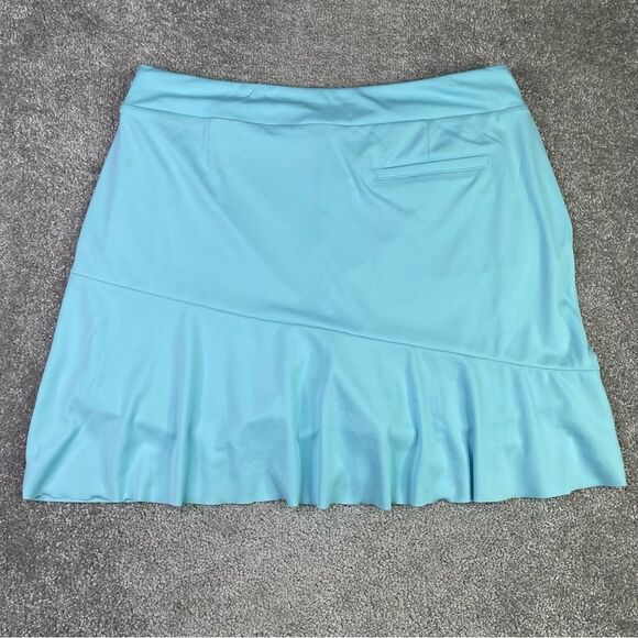 Greg Norman Crossover Flounce Pull On Skort Women’s Large Blue Golf Tennis - Picture 5 of 14